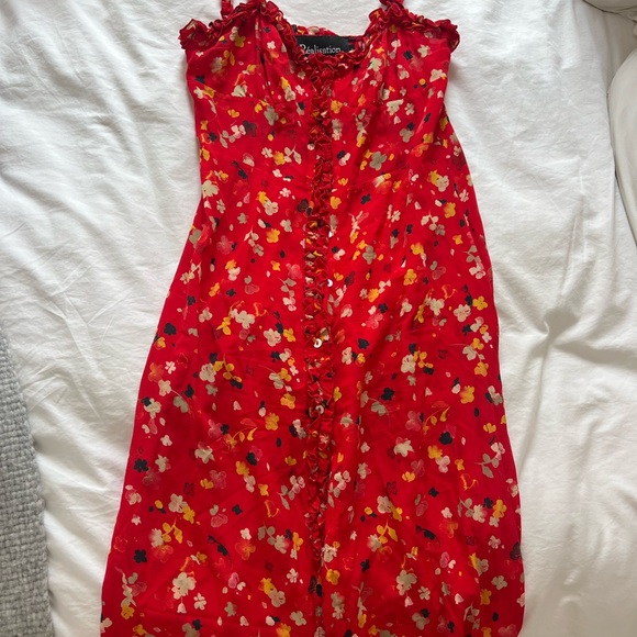 Réalisation Par - The Juliet Dress in Rouge Fleur size S - Picture 3 of 5